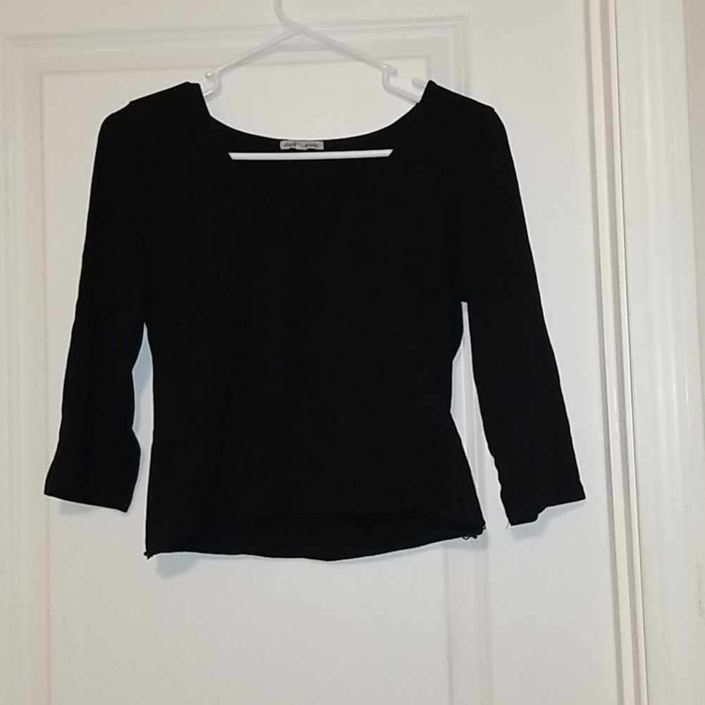 Womens black size L crop top